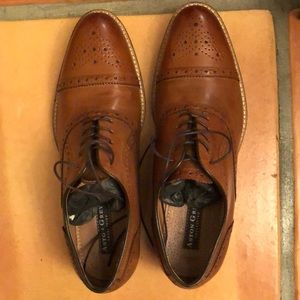 Men’s Aston Grey leather dress shoes.